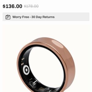Elegant Rose Gold Smart Ring
